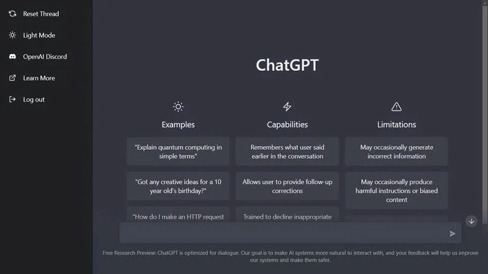 ورود به صفحه نخست ChatGPT